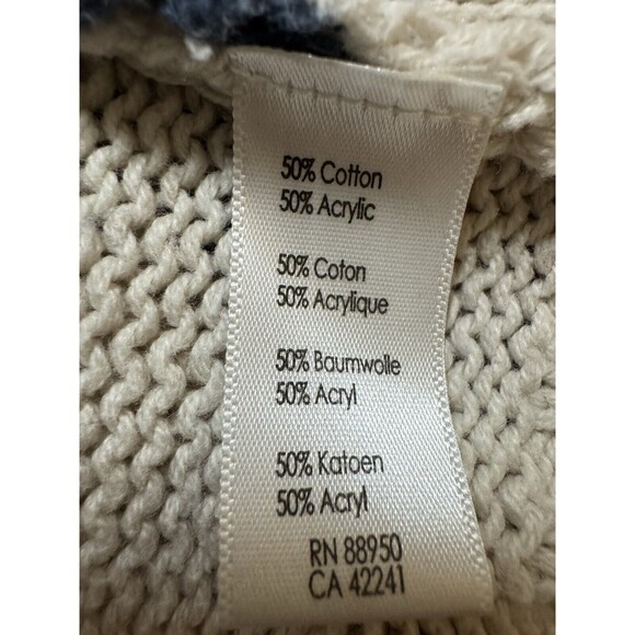 PJ Salvage Womens Waterfall Fringe Southwest Aztec Boho Cardigan Sweater Medium - Picture 5 of 6